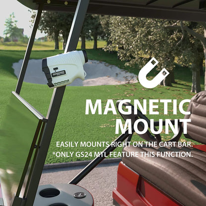 Golf Rangefinder 650 Yards 6X Magnification with Slope Switch, Built-In Magnet GS24MTL